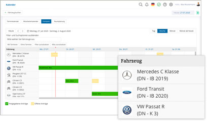 Intranet Software Modul Fuhrpark